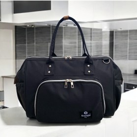 Resim bb beautiful bag Omuz Askılı Anne Bebek Bakım Kol Çantası Gümüş Fermuarlı 
