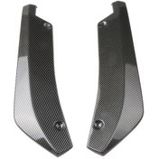 Resim Hightower Karbon Fiber Arka Tampon Koruma Kaporta Siyah Kaplama Dekoratif Çarpışma Önleyici 