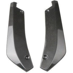 Resim Hightower Karbon Fiber Arka Tampon Koruma Kaporta Siyah Kaplama Dekoratif Çarpışma Önleyici 