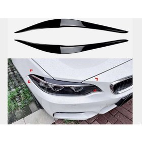 Resim Bmw 2 Serisi F22 Far Kaşı 2014 2020 Parlak Siyah 