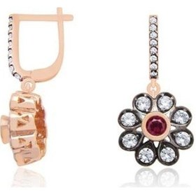 Resim Gülaylar - Altın 14 Ayar Renkli Fantazi Küpe N11.12234 