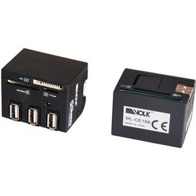 Resim Volk 56 İn 1 Combo Card Reader + 3 Port Usb Hub (Ml-Ce19B) 