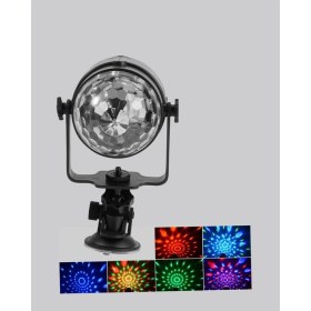 Resim TE Dükkan 7 Renk Modlu Müzik Sensörlü Disko Topu – LED Işıklı Parti Aydınlatması 