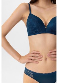 Resim Pierre Cardin Lingerie Paris Boş Kap Regular Sütyen Takım Mavi 