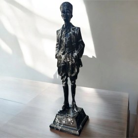 Resim Dekoratif Polyester Atatürk Heykeli 40 Cm Siyah-dalgalı 
