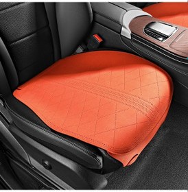 Resim Flip-fur Araba Minderi Dört Mevsim İçin Nefes Alabilir Havalandırma Yastığı, Stil: Ön Yastık Turuncu 
