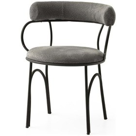 Resim Mobilgen Toskana Sandalye Gri - Siyah 