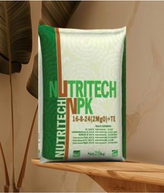Resim Npk Damlama Gübresi Nutritech 16-08-24+2mgo+te Suda Çözünür Gübre 