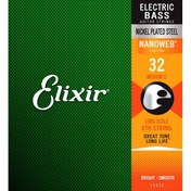 Resim Elixir 15332 Nanoweb Medium Tek Bas Gitar Teli (32) 