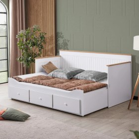 Resim Setay Divan Karyola, Marmaris Divan Karyola Çekmeceli Açılır Çift Kişilik Karyola (Yataksız) 