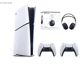 Resim Sony Playstation 5 Slim Dijital+2.Kol+3d Kulaklık SC TECHNOLOGY 