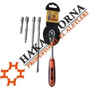 Resim Rico 1/4 Cırcır 72 Diş Ve 1/4 Küçük Lokma Ara Kol 5 Parça (548679646) 