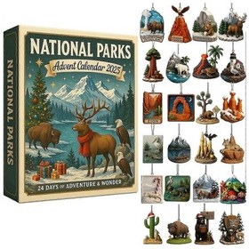 Resim Amerikan Futbolu Takımı 50. Yıl Dönümü Kör Kutu Akrilik Noel Ağacı Süsleme Kolye 26 18 3 Cm Ulusal Park Advent Takvimi 