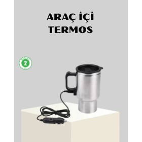 Resim Makay 12W Araç Tipi Su Isıtıcı Kupa Bardak Pratik Isıtmalı 