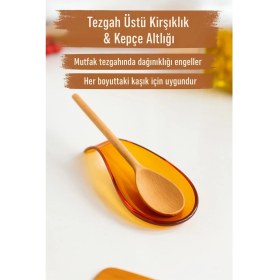 Resim FRY Akrilik Bal Tezgah Üstü Kirli Kaşıklık & Kepçe Altlığı 