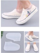 Resim TechnoSmart Beyaz - Silikon Yağmur Koruyucu Ayakkabı Kılıfı Su Kir Geçirmez 