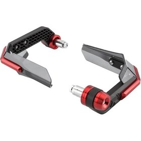 Resim Motorcycle Elektrikli Araçlar İçin Cnc Paslanmaz Çelik Anahtarlık Rüzgar Koruyucu Kırmızı 