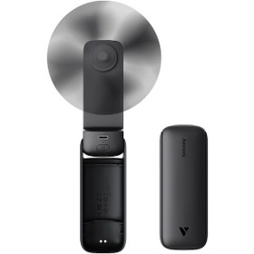 Resim Aecooly Pf01 Katlanabilen Kompakt 3 Kademeli Portatif Soğutucu El Fanı Siyah 