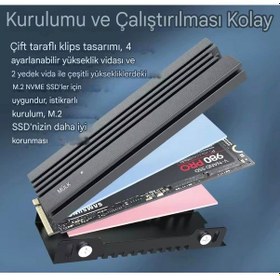 Resim 2280 M.2 Ssd Soğutucu Magnezyum Alüminyum Ps5/ps İcold 007 