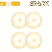 Resim 4/5'li Enerji Tasarruflu LED Hareket Sensörlü Lambalar, USB Şarj Edilebilir Ayarlanabilir Taşınabilir Masa Lambaları - Merdivenler, Yatak Odaları, Yurtlar ve Gardıroplar için Uygun - Akıllı Dokunmatik Kontrol, Yatak Odası Aydınlatması, Yurt Odası Aydınlatması, Modern Aydınlatma, Şık Tasarım, taşınabilir lamba, yatak odası lambası, lambası, USB şarj edilebilir lamba, ayarlanabilir lamba, LED lamba 