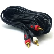 Resim Swat 2Rca 3,5Mm 10 Metre Stereo Kablo Gold 