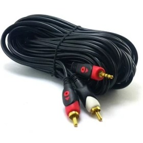 Resim Swat 2Rca 3,5Mm 10 Metre Stereo Kablo Gold 