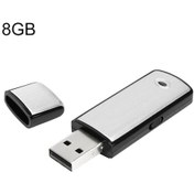 Resim Sk858 8gb Şarj Edilebilir Taşınabilir U-disk Ses Kayıt Cihazı Siyah 