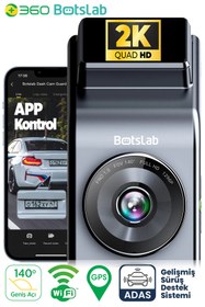 Resim 360+ G300H Pro 2K QHD ADAS Wifi + GPS 140° Geniş Açı Gece Görüşlü Akıllı Araç İçi Kamera 