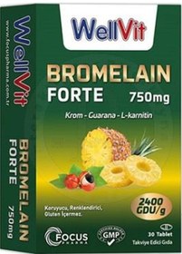 Resim Wellvit Bromelain Forte 30 Tablet 