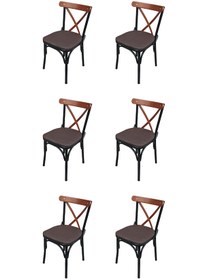 Resim Mutfak Sandalyesi Ahşap Tonet Sandalye Cafe Sandalyesi 6 ADET 