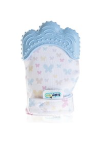 Resim Babyjem Bebek Diş Kaşıyıcı Eldiveni Kelebek Mavi 