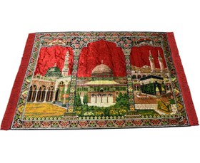 Resim Yeni Ender Manzara Kutsal Belde Tasvirli Camili Duvar Halısı 5880 