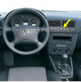 Resim VW Golf MK4 1998-2004 Dörtlü Flaşör Düğmesi İkaz Tuşu 1J0953235J 