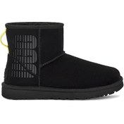 Resim Ugg Süet Siyah Kadın Bot MINI UGG SIDE LOGO1144057 