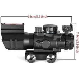 Resim Spıke 4x32 Kırmızı Işıklı Dürbünü 4x32 Açık Sarı 