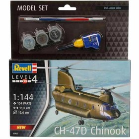 Resim Revell Model Set 1:144 CH 47D Chinook Uçak 63825 