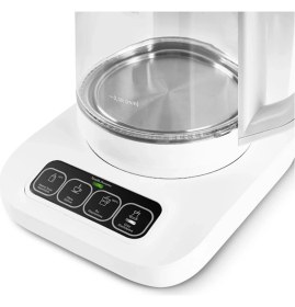 Resim Karaca Çaysever Robotea Pro Connect 4 In 1 Konuşan Cam Çay Makinesi Matte White 