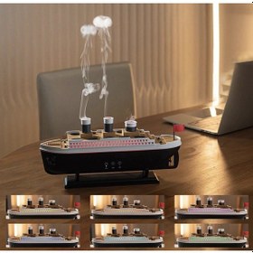 Resim Ls29 Titanic Hava Nemlendirici Aromaterapi Buhar Makinesi Masaüstü Tasarım Usb 
