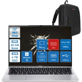 Resim Aspire Lite Intel I5-1235U 32GB Ddr5 4tb SSD UHD Graphics 14'' Fhd W11PRO Gümüş Notebook AL1451MWP12 + Zettaçanta 