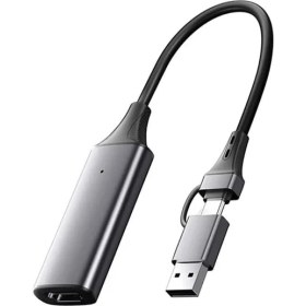 Resim MT98 HDMI 1080P 60Hz Ekran Video Capture Görüntü Yakalama Kartı Oyun Kayıt (MT98 2in1 Uçlu Kablo) 