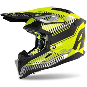 Resim Airoh Avıator 3 Wave Sarı Matt Kask 