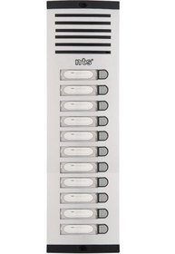 Resim Nts Diafon Sesli Işıklı Fotoselli Tek Sıra 11li Zil Butonu 4011 