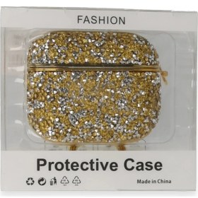 Resim Zenvia Airpods 3 (3.nesil) Mira Taşlı Kılıf - Gold ZNV-MRK10346 