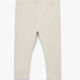 Resim Kız Bebek Beli Lastikli Pamuklu Fitilli Basic Tayt 