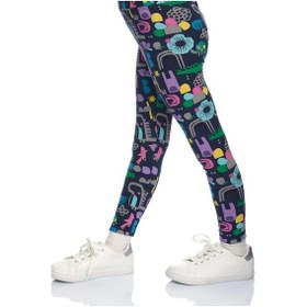 Resim Lovetti Kız Çocuk Cutouts Animal Desen Tayt 8809 Çok Renkli 
