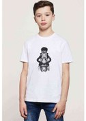 Resim Anime One Piece Baskılı Unisex Çocuk Beyaz T-Shirt (534797164) 