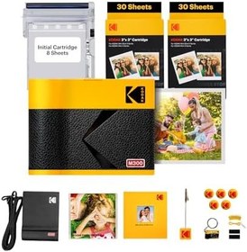 Resim Kodak Mini 3 ERA - Anında Baskı Fotoğraf Yazıcısı 8x8 cm Boyutunda Baskı, 4Pass Baskı Teknolojisi, 68 Adet Baskı Kağıdı, Aksesuar Paketi 