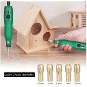 Resim Geeroyoo 12v Mini El Taşlama Seti, 24 Parça Aksesuarlı, 5000-15000 Rpm Hız Ayarlı, Yeşil, Eu Fişli 