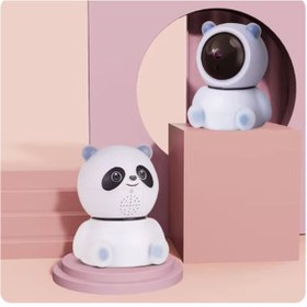 Resim Panda Görünümlü 360 1080p Ip Güvenlik Kamerası Gece Görüşlü Wifi 