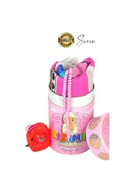 Resim Özel Üretim Kız Çocuk Namaza İlk Adım Seccade Tesbih Seti Kızımın Seccadesi Oyuncak Hazırlık Standart Standart 